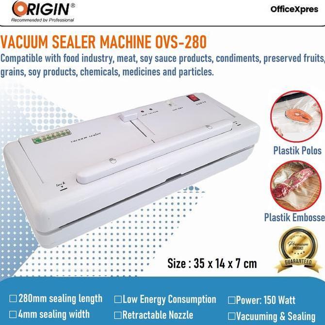 Alat Press Makanan / Sealer Plastik Kedap Udara / Vacuum Sealer Origin