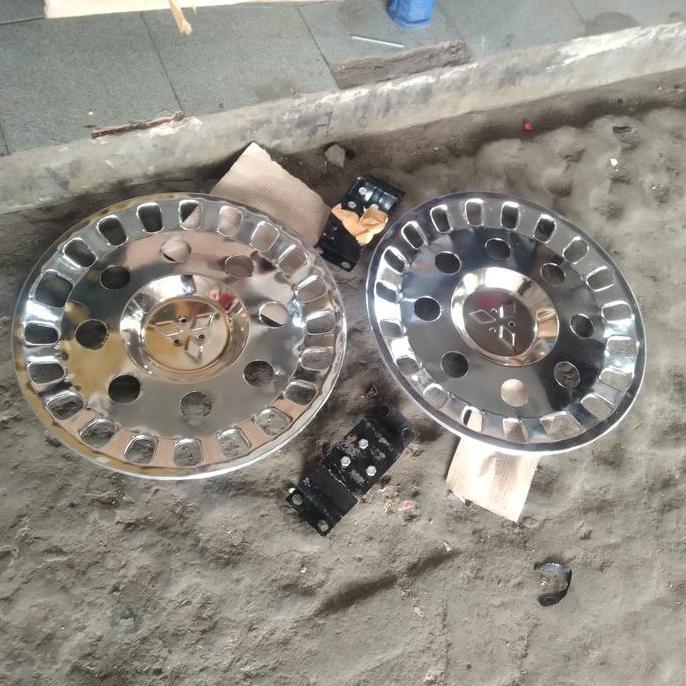 Dop Roda Mobil Ring 20 Truk Fuso Lubang 8 Belakang 2 Pcs Bahan Stenlis Best Quality