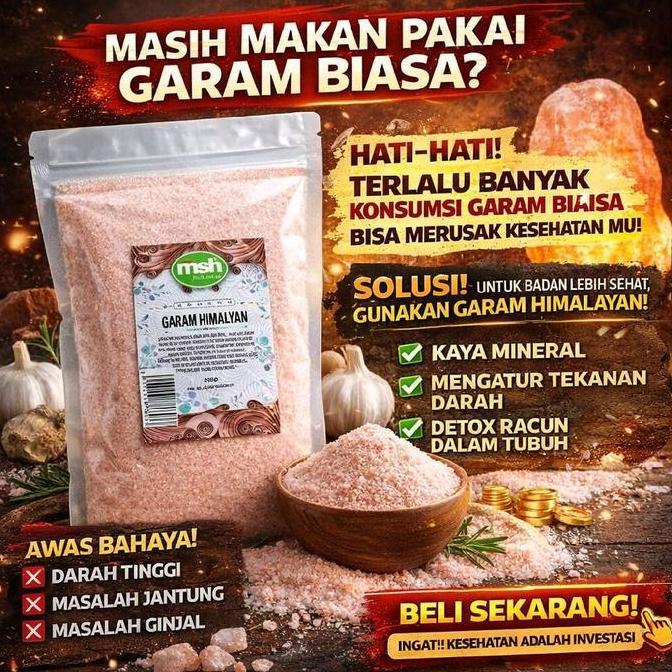 Spice- Garam Himalayan 200Gr , Himalayan Salt Asli , Himalayan Salt Premium , Asli Himalayan Salt