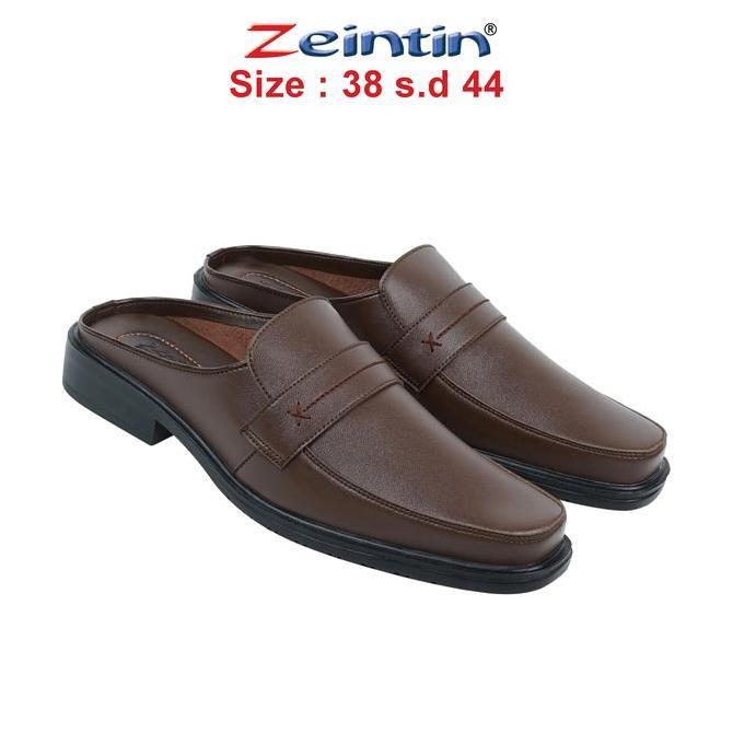 Zeintin - Sepatu Sandal Selop Pria Bustong Sepatu Tutong Bahan Sintetis Premium AJ HM