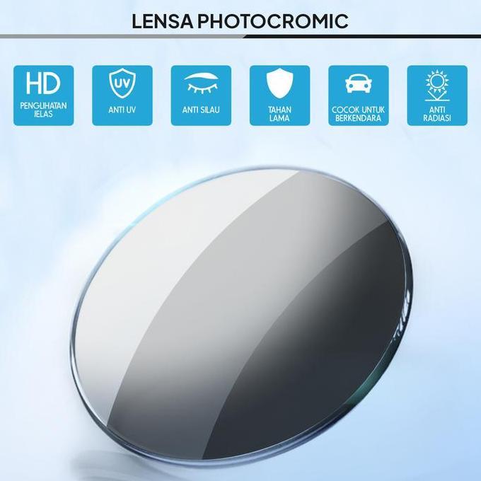 Kvinna- Kacamata Clip On Geometric Anti Radiasi Lensa Minus Pria/Wanita 82103