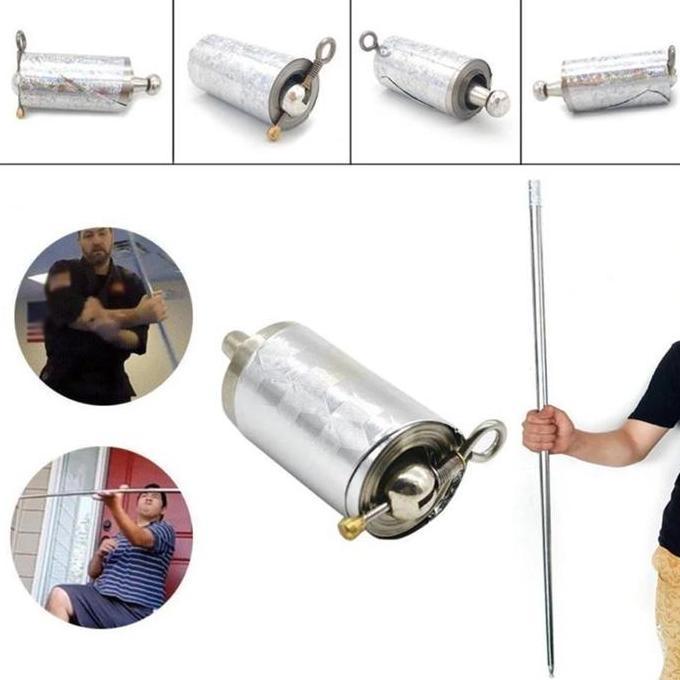 Vandring- Tongkat Teleskopik Pertahanan Diri Stainless Self Defense Stick 120Cm
