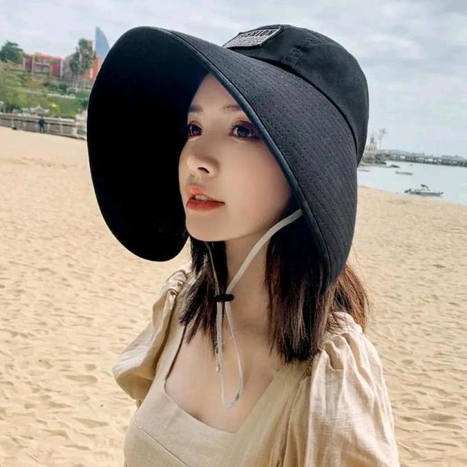 Kvinna- Topi Wanita Lebar Depan Gulung Praktis Anti Uv / Topi Wanita Out Door Musim Panas