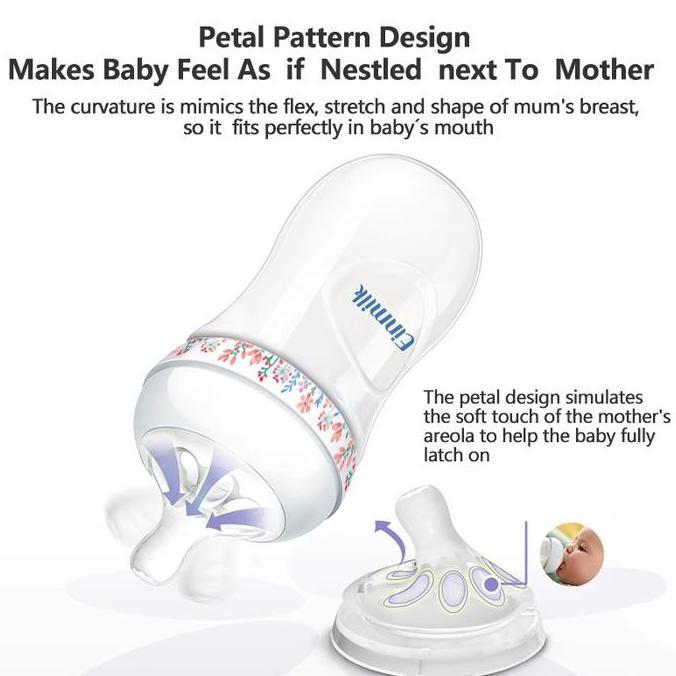 Utrustning- [Einmilk] Botol Susu Bayi Besar Kecil Lucu Nyaman Aman Dot Bayi Bottle Baby Dua Ukuran D