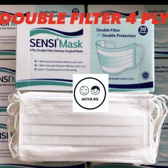 masker sensi 50 putih