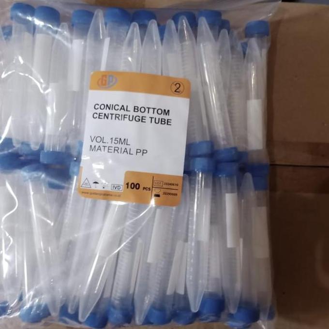 NEW - Falcon Tube 15ml / Conical Bottom Centrifuge tube 15ml - GP