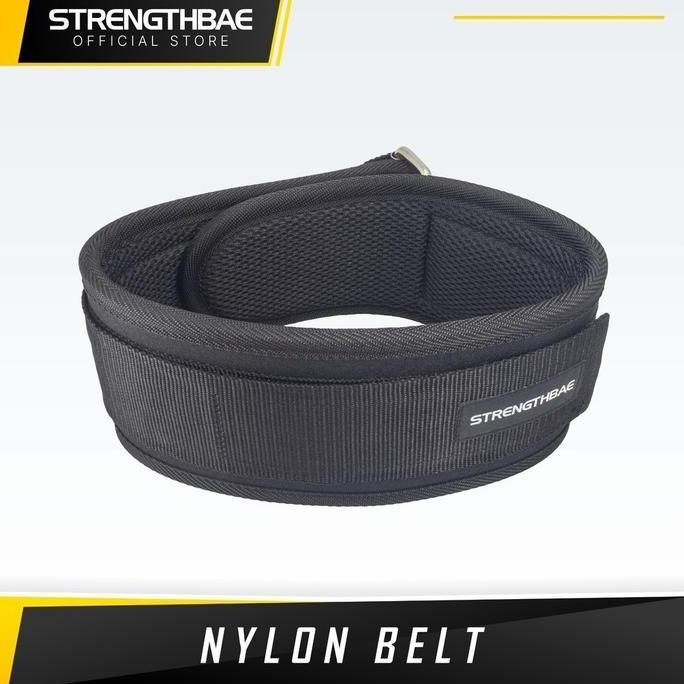 TERBARU - Nylon Weightlifting Belt STRENGTHBAE - Sabuk Gym Lifting Bodybuilding Weightlifting
