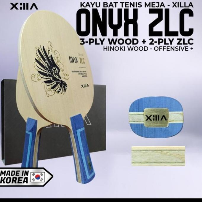 Kayu Bat Tenis Meja Pingpong Xilla Onyx ZLC Carbon Hinoki Offensive+