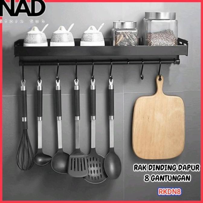 RAK BUMBU DAPUR DINDING KITCHEN RACK 46CM RAK DAPUR DINDING RAK DINDING BUMBU DAPUR