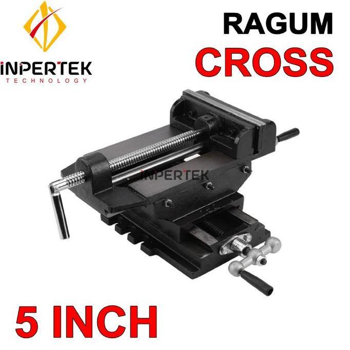 RXT Ragum 5" CROSS 125 mm Catok 5 Inch Vise Penjepit Tanggem Meja Silang