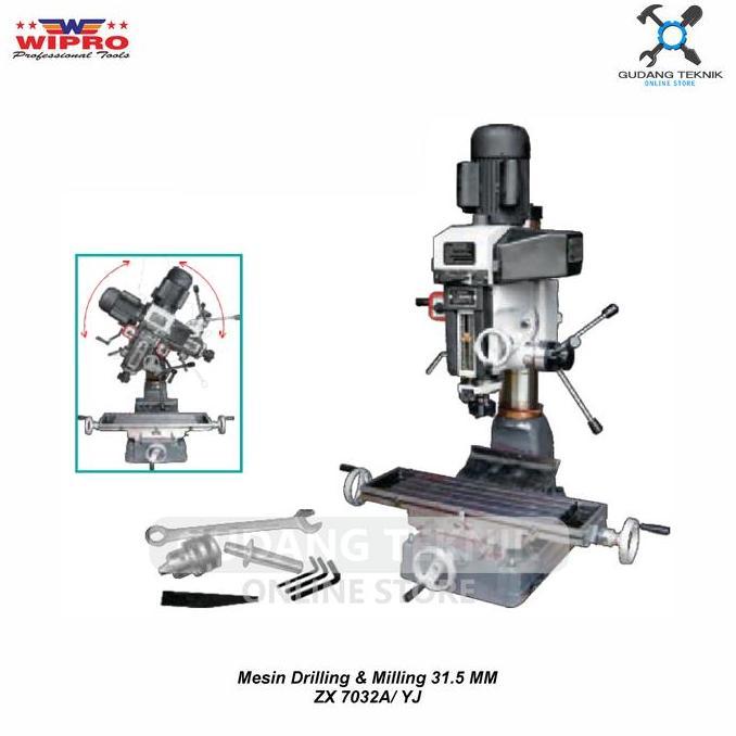 GUNMED Mesin Bor Drilling Milling 31.5mm ZX7032A WIPRO / Bor Drilling Milling