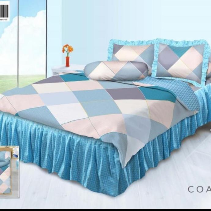 OSATQEF Sprei Rumbai Topi King My Love Coastal 180x200 rumbai 50 cm