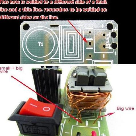 15KV MODULE GENERATOR HIGH VOLTAGE 15KV DC 3.7V - 4.2V ARC INVERTER IGNITION WITH PCB COIL DIY STEP 