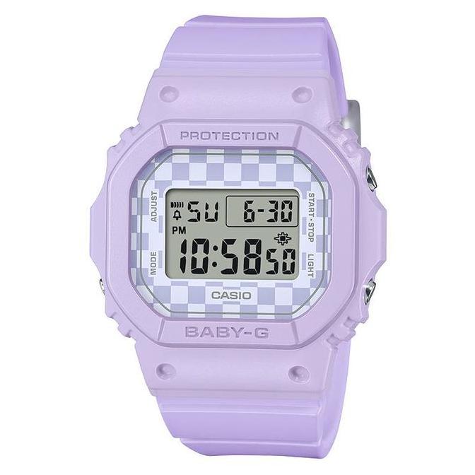 Jam Tangan Wanita Casio Baby-G BGD-565GS-6DR Street Skate Culture Ladies Digital Dial Purple Resin B