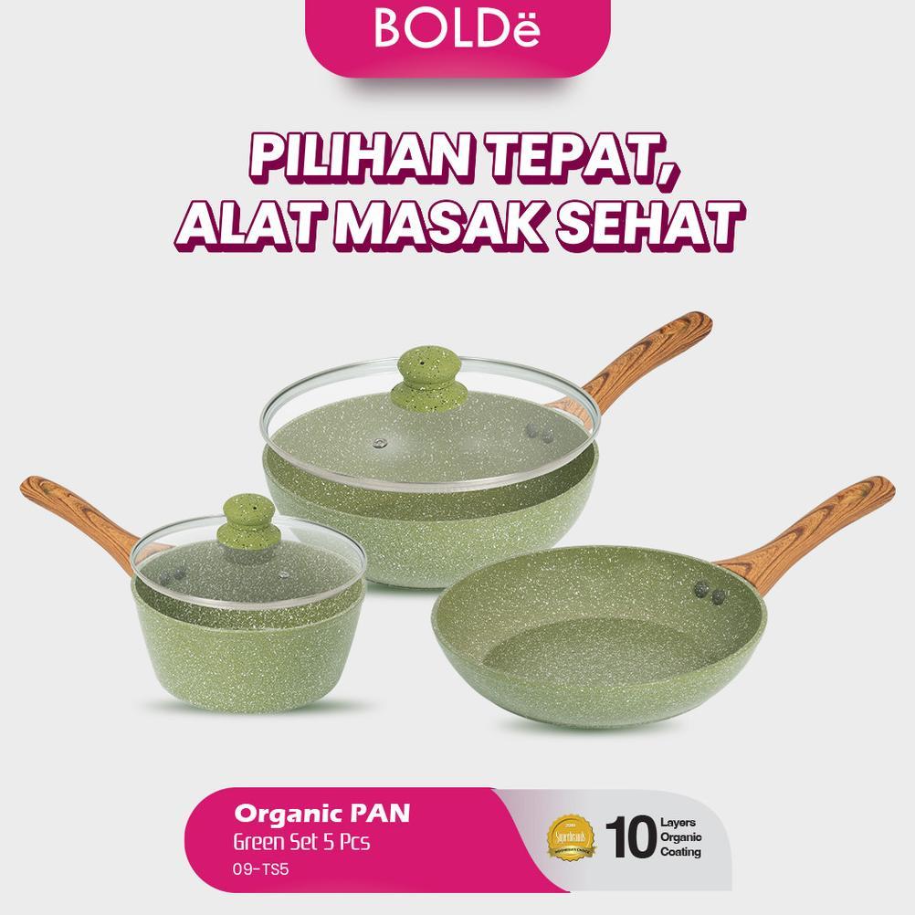 BOLDe Organic Pan Set 5pcs