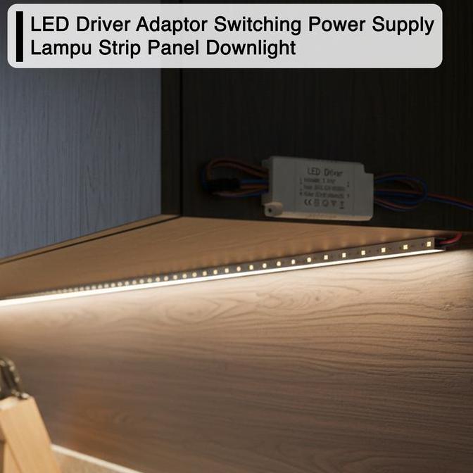 Lichtx- Led Driver Adaptor Switching Power Supply Lampu Strip Panel Downlight 3W-25W Trafo Lampu Led