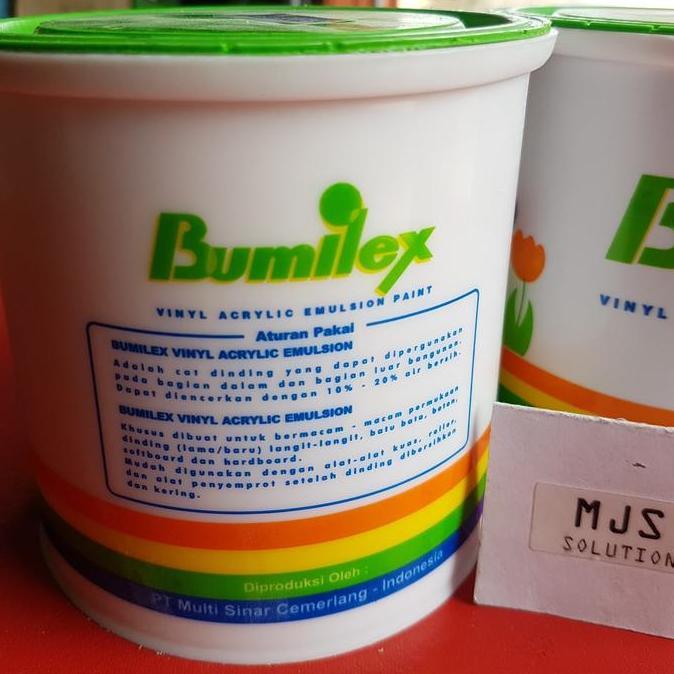 Attrezzo- Cat Tembok Bumilex 1 Kg Cat Murah Plafon Dinding Gypsum Putih Hitam