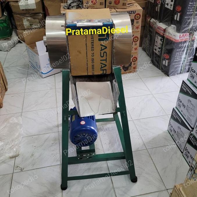 Mesin parutan kelapa listrik+dinamo 1/2pk siap pakai SAML