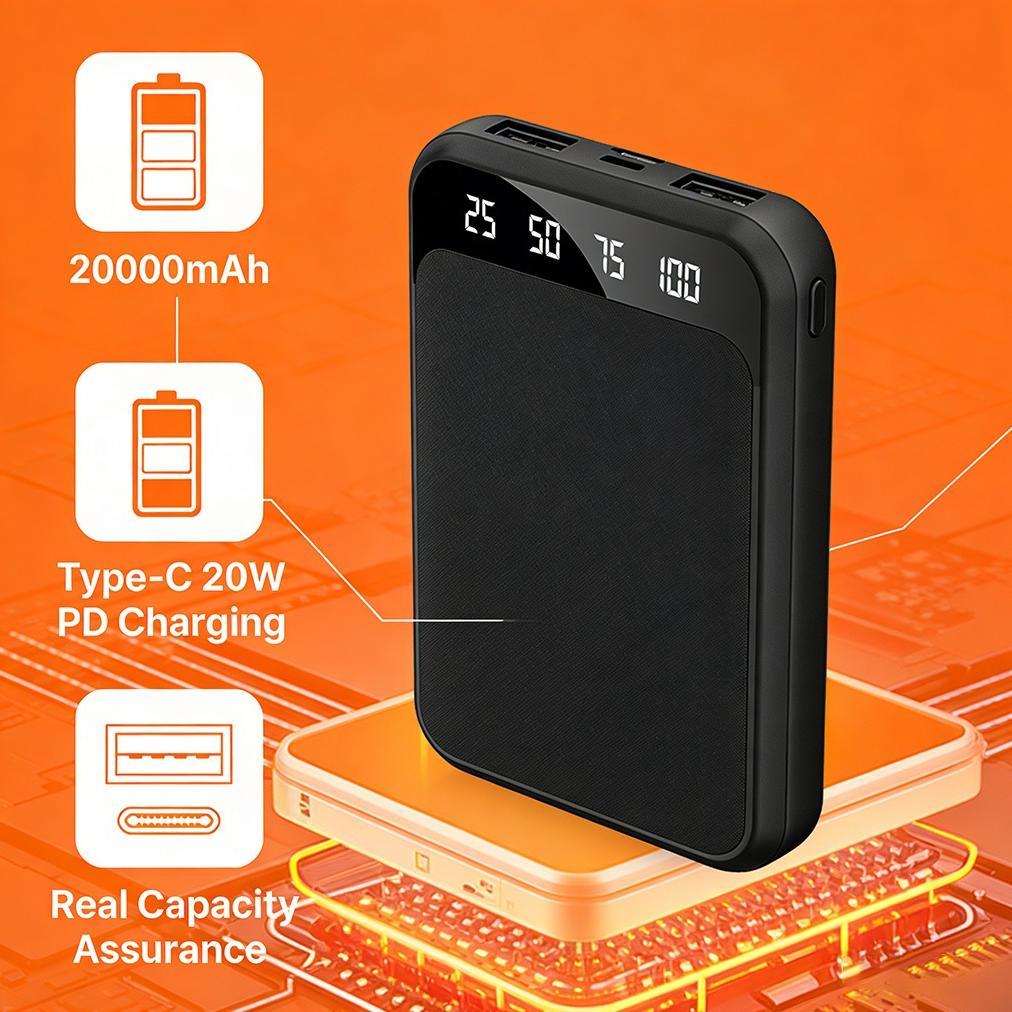 New Deals Lentiven Powerbank 20000Mah Cute Mini Kartun Fast Charging