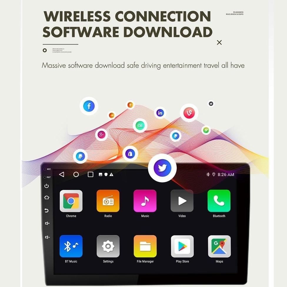 2026 Newest Android Player "9"10 Inch (8Gb Ram +128Gb Rom) With Cooling System Multimedia Mp5 Player