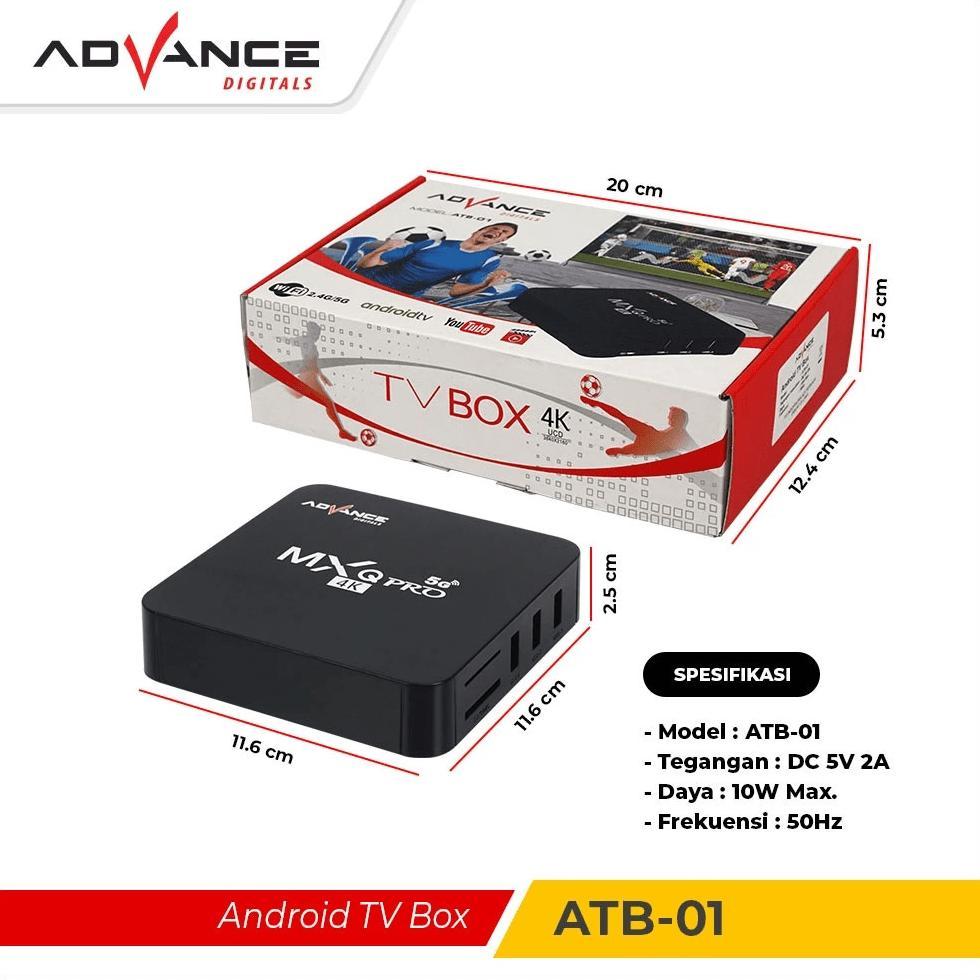 BESTPROMO TV BOX Android ADVANCE ATB-01 Mxq Pro 4K Support Wifi 2+16GB