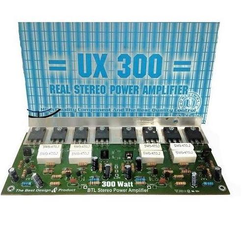 KIT POWER AMPLIFIER REAL SYSTEM STEREO 300W (2X1 ) 2X150W UX-300 ONE 300 WATT TRANTSISTOR TIP 2955 /