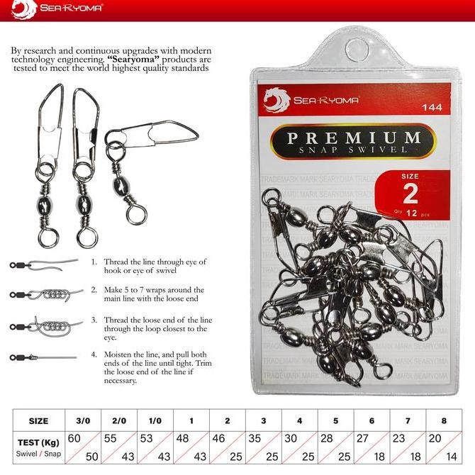 Tsurizao- Searyoma Snap Swivel / Kili Kili2 Peniti 144 Pancing Laut Danau Empang