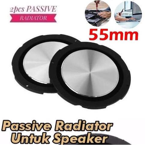 2 PCS BASS RADIATOR PASSIVE 55MM STRENGTHEN WOOFER VIBRATION RUBBER 55MM PASIF PENGUAT BASS SPIKER D