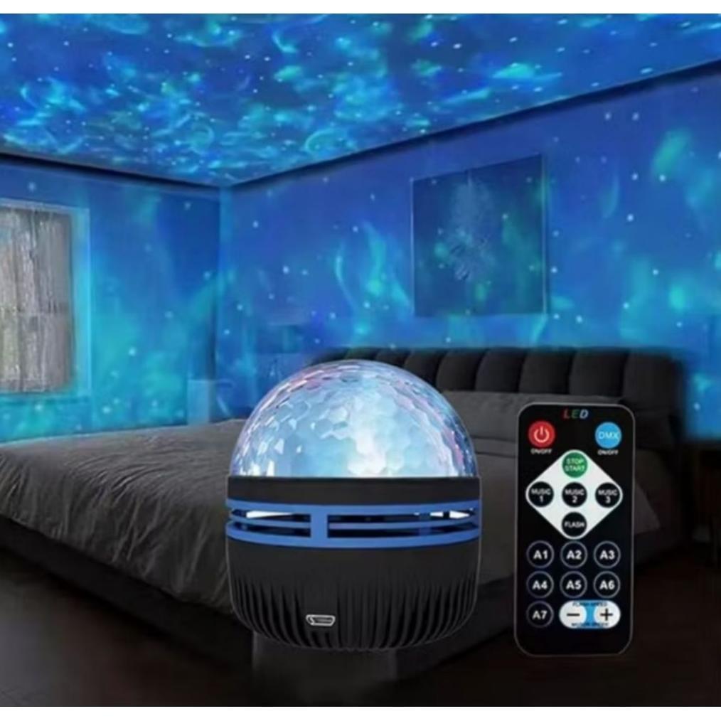 PROMO TERBARU LAMPU PROYEKTOR AURORA  MINI  LAMP LAMPU GALAKSI AURORA MINI LAMPU TIDUR AURORA  Q6