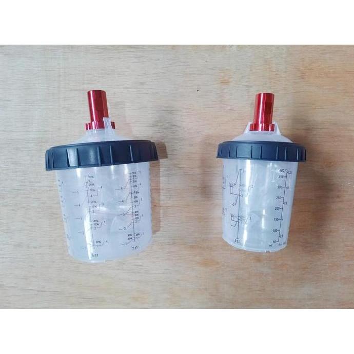 Kirimkirim- Tabung Spray Gun Snap Lid System Snap Colad Kaze Mixing Cup