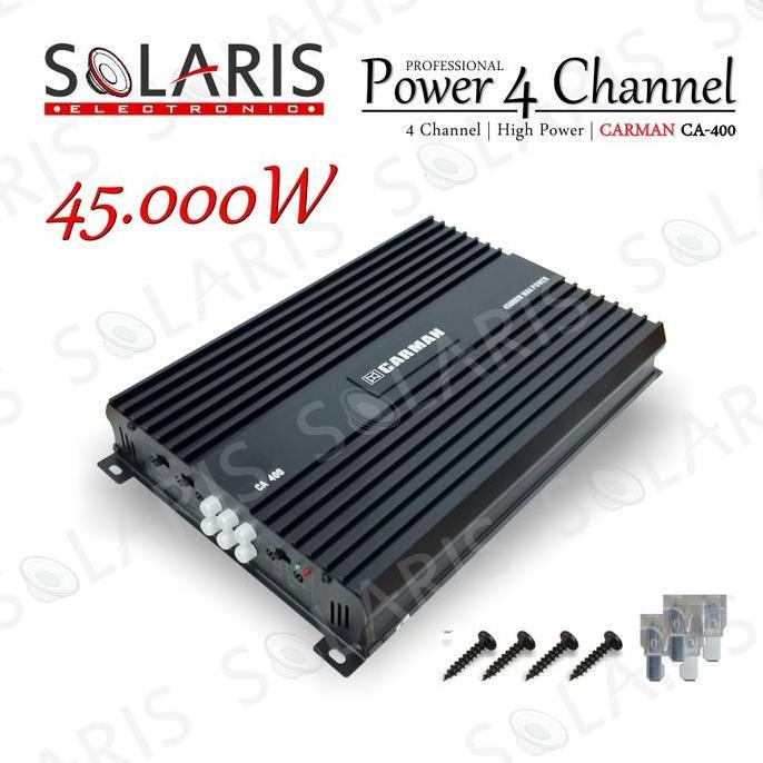 POWER MOBIL MURAH 4 CHANNEL 45000 WATT CARMAN CA-400 CAR ORIGINAL DAN TERPERCAYA