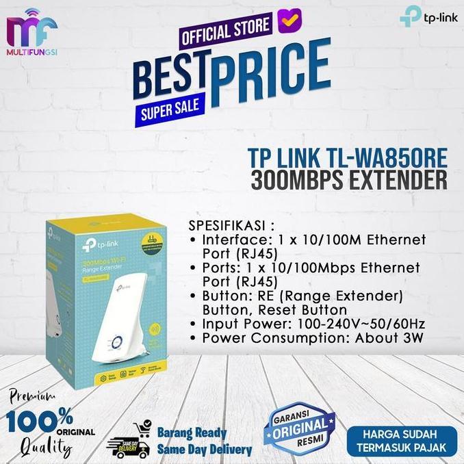 TERBARU - TP Link TL-WA850RE 300Mbps Extender