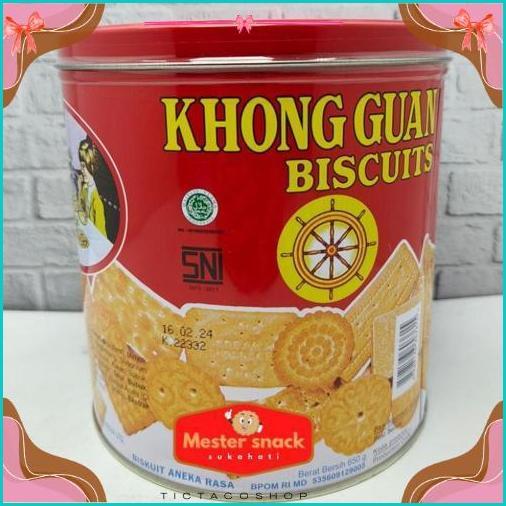 Promo Khong Guan Biscuits Kaleng Red Mini 650 Gram | Khong Guan Kaleng | Khong Guan | Kue Lebaran | 