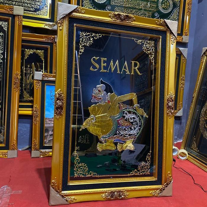 Wayang Semar Figura kayu Bahan prada
