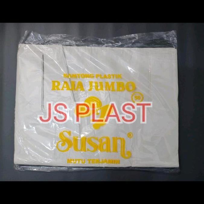 Pacnpac- (Isi -/+19Pcs) Hd Kantong Plastik Kresek 50 Putih Susu / Kantong Plastik 50 Putih Susu - Ka