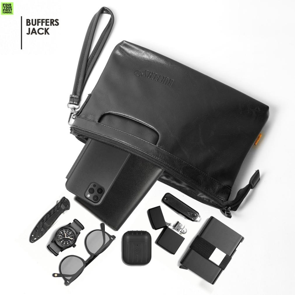 HOT DEALS BUFFERS Jack - Clutch Bag Pria Clutch Kulit Pria Tas Tangan Pria Tas Kulit