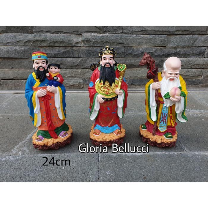 PATUNG PAJANGAN DEWA FULUSO FU LU SHOU