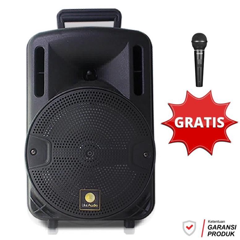 Speaker Bluetooth Portable 6.8inch Kimiso KMS 3381 plus mic - Speaker Karoke kimiso -Sounday