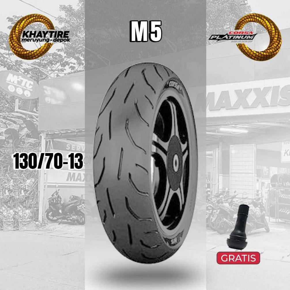 Ban Belakang Motor NMAX - ADV - PCX160 CORSA PLATINUM M5 130/70 Ring 13 Tubeless