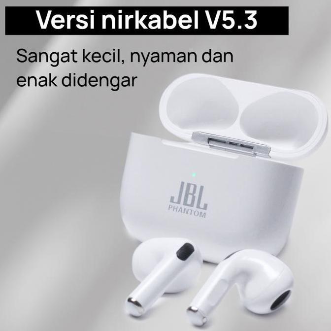 Original JBL-Phantom 4th Upgrade TWS Sound Wave Shockwave TWS - Bass kuat tahan air segala cuaca dan