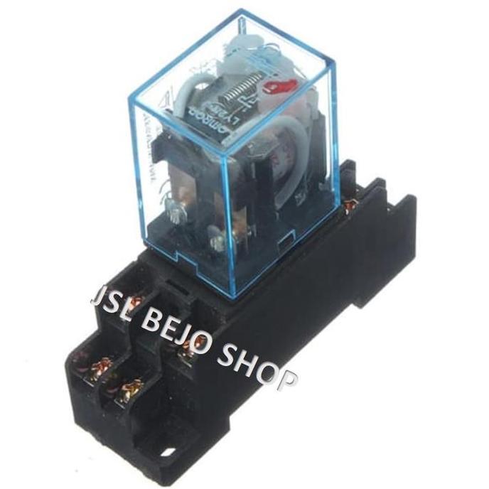 RELAY 220 VOLT AC MY2 + LED LAMPU & SOKET RELAY SIAP KIRIM