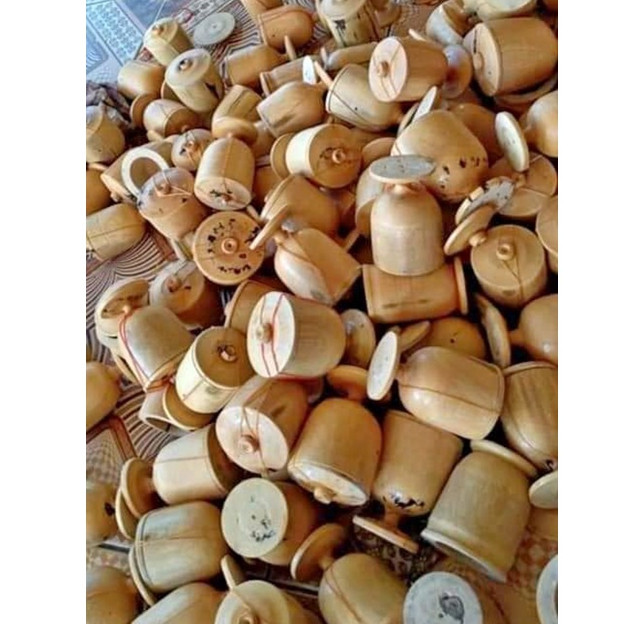 Gelas Kayu Songga / Gelas Akar Pasak Bumi / Gelas Kayu Ular / Gelas Pahit Herbal Khas Bima Mbojo Ntb