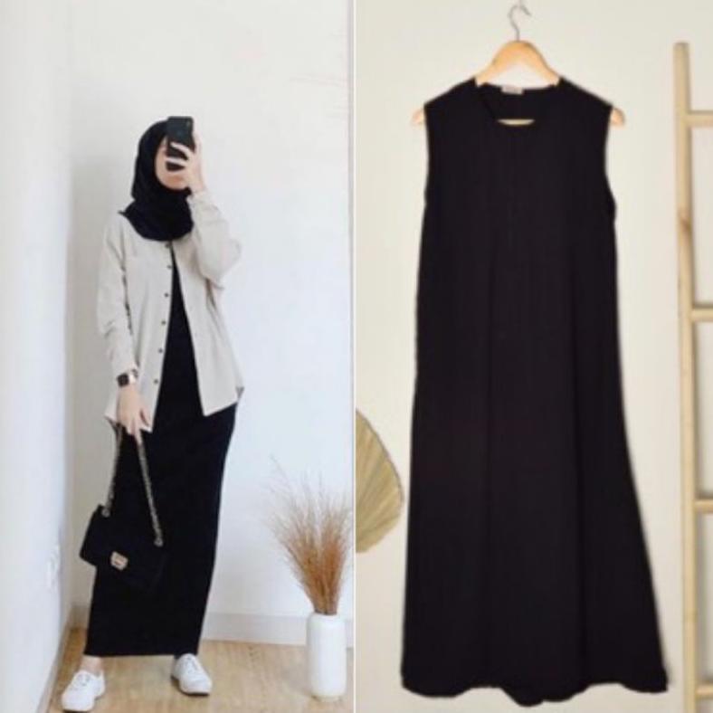 INNER GAMIS TANPA LENGAN / DALAMAN GAMIS TANPA LENGAN JERSEY PREMIUM