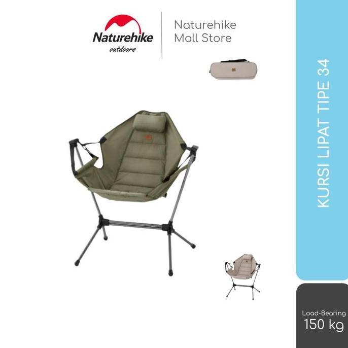 Terlaris Kursi Lipat / Portable / Outdoor Camping Naturehike Nh21Jj004 Tipe 34