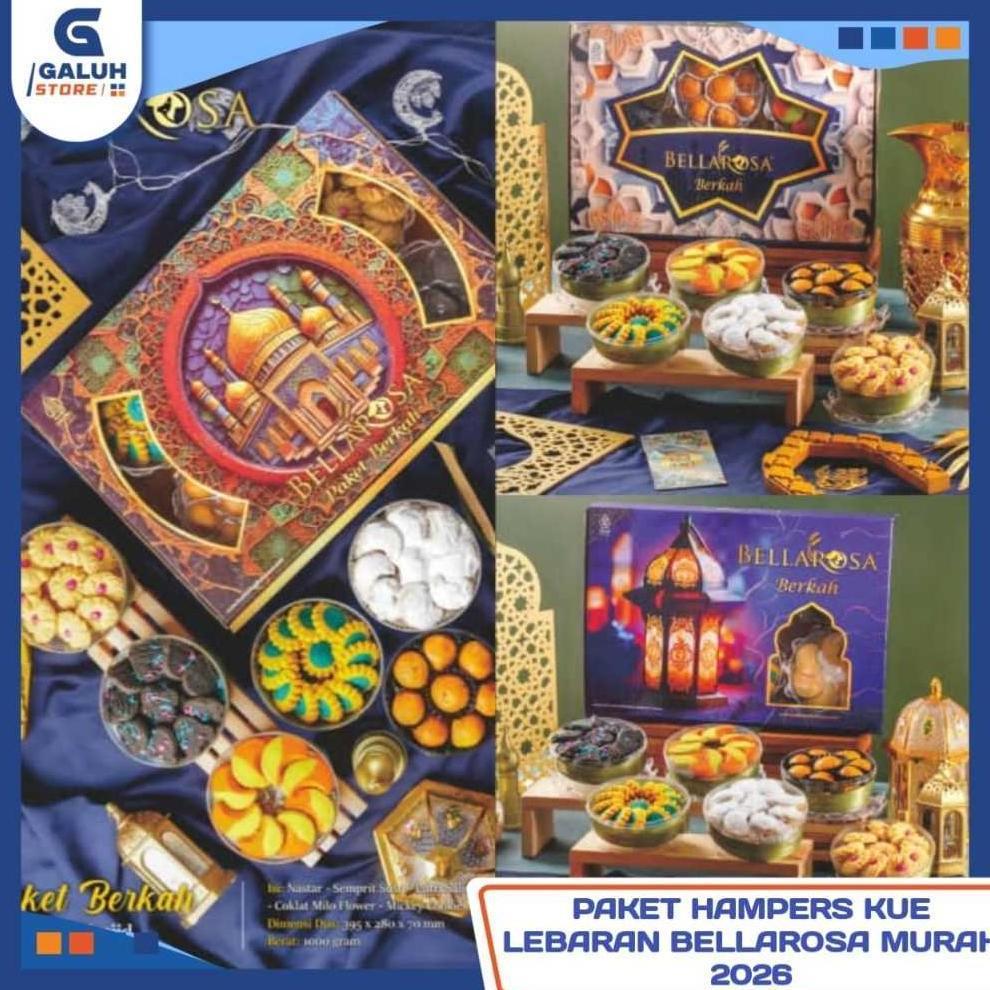 Cuci Gudang  Solara Hampers Bellarosa Paket Berkah, Platinum & Prioritas, Kue Kering Premium Lebaran