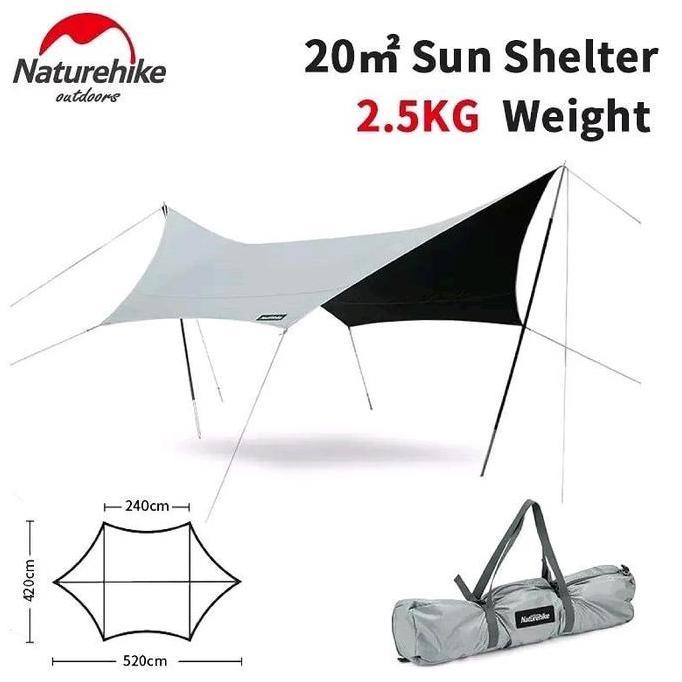 Terlaris Flysheet Hexagonal Vinyl Naturehike Nh20Tm087 // Flysheet Besar Naturehike