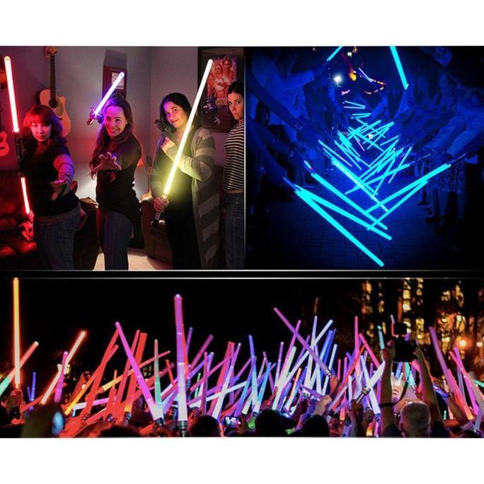 PLOMAT Mainan Pedang Lipat Led Double Bladed Lightsaber / Pedang Mainan Double Bladed Lightsaber Sta
