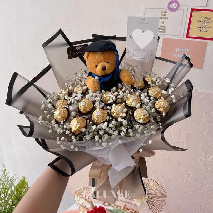 Fiore- Buket Coklat Ferero Rocher Bouquet Buket Wisuda Ferero