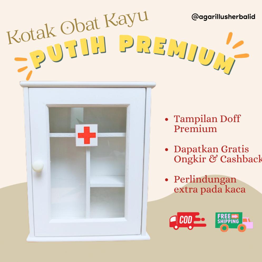PROMO Kotak Obat Kayu Premium | Kotak P3K Kayu | Warna Premium | Termurah | Finishing Glossy
