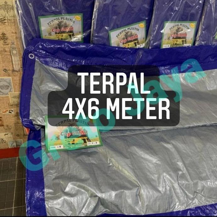 ( 4x6 ) Terpal Plastik Tebal A3 ukuran 4 x 6 Meter Cover Atap Mobil